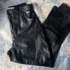 Abercrombie and Fitch leather trousers